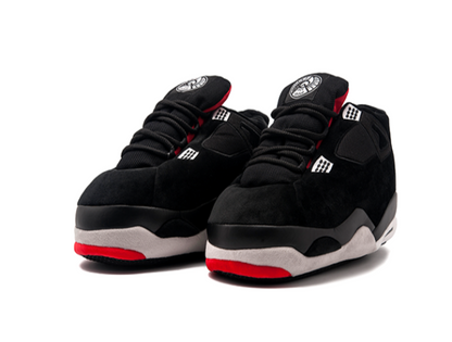 J4 - 'Bred' Sneaker Slippers