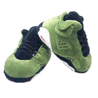 J6 - 'Cactus Green' Sneaker Slippers