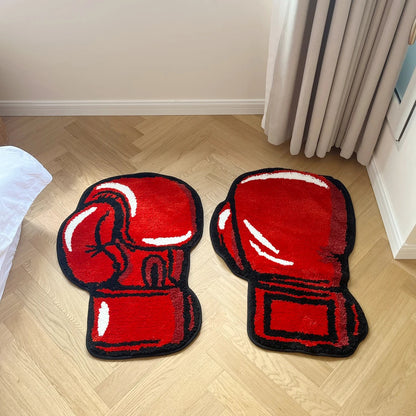 Boxing Gloves Rug - Handmade Tufted Rug