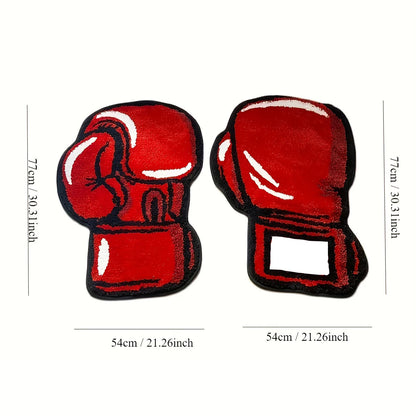 Boxing Gloves Rug - Handmade Tufted Rug