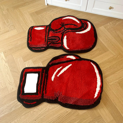 Boxing Gloves Rug - Handmade Tufted Rug