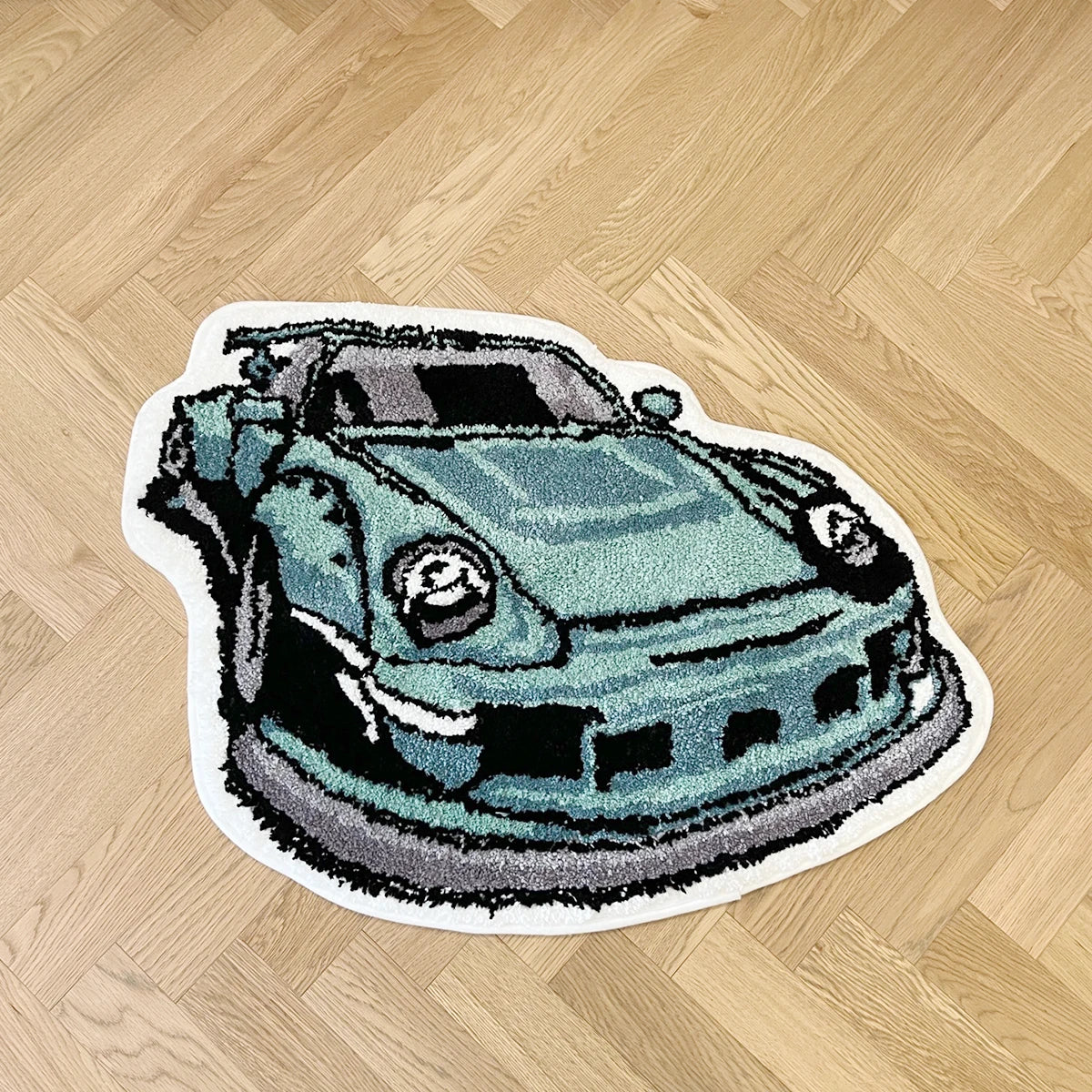 Racing Car Rug - Handmade Tufted Rug