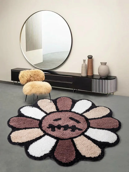 Flower Rug - Handmade Tufted Rug