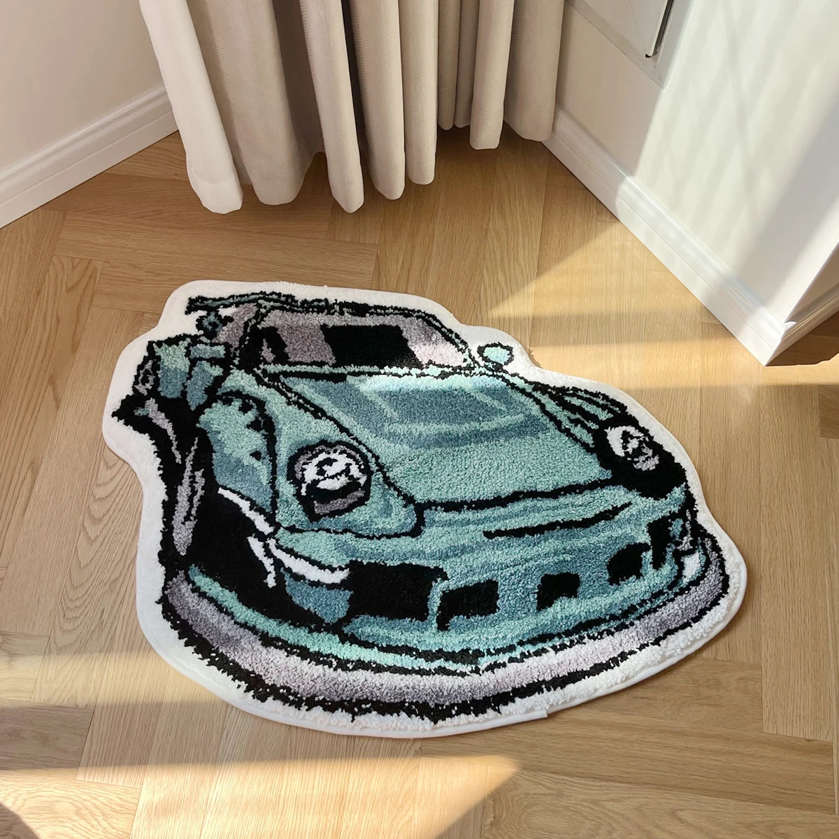 Racing Car Rug - Handmade Tufted Rug