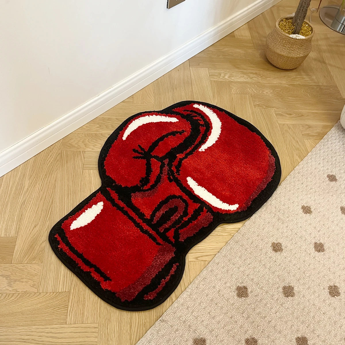 Boxing Gloves Rug - Handmade Tufted Rug