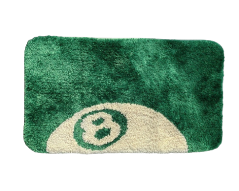 8 Ball Doormat Rug - Handmade Tufted Rug