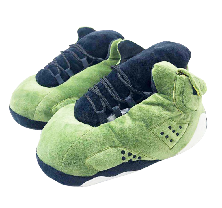 J6 - 'Cactus Green' Sneaker Slippers